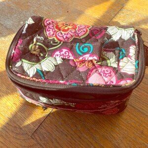 Vera Bradley Floral Jewelry Cosmetic Bag
